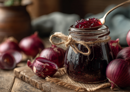 Дешевле икры, а вкус — королевский: луковый мармелад к вину и сыру за 40 минут