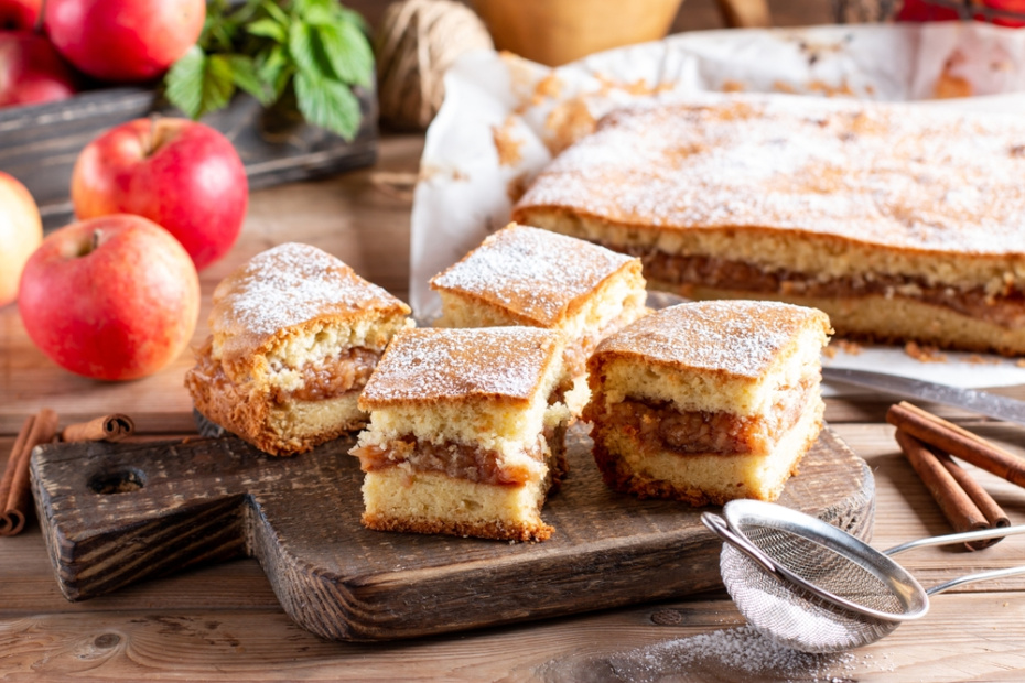 Рецепт № 1: традиционный пирог три стакана с яблоками и корицей