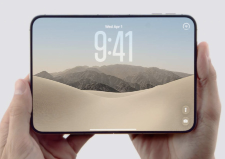 Apple впервые показала новый iPhone-раскладушку