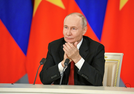 Путин предложил тост на государственном обеде в честь президента Вьетнама