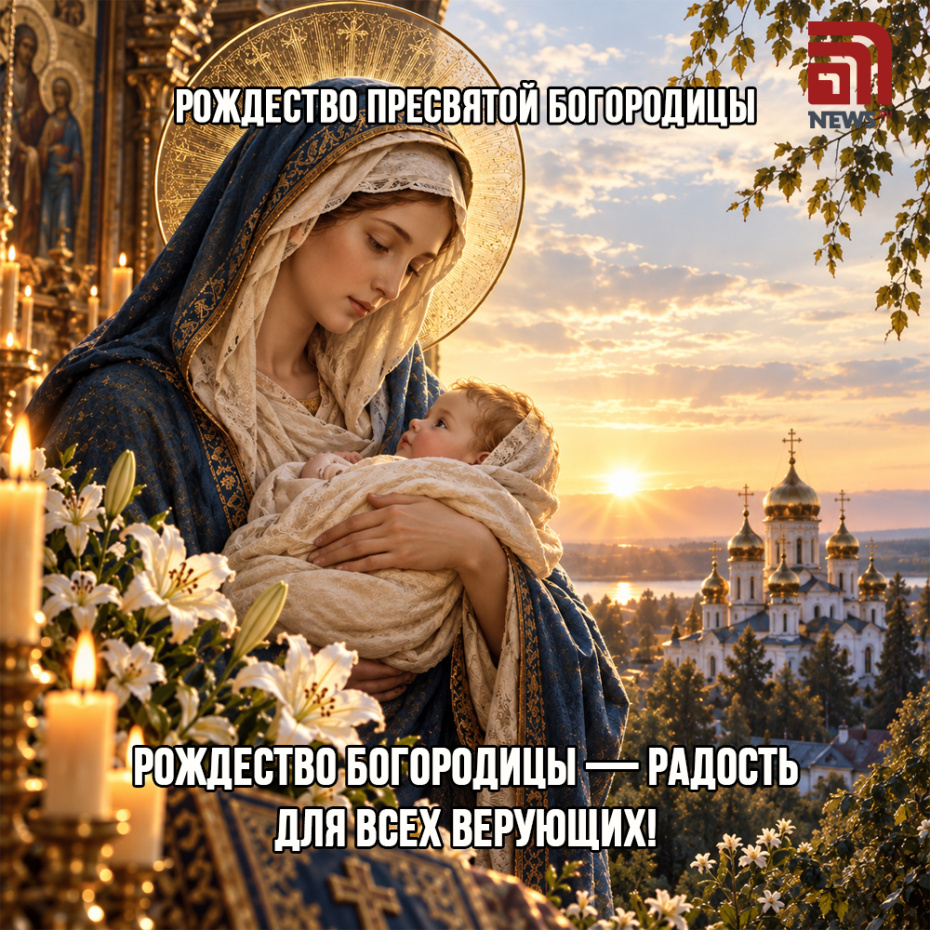 Душевная открытка на Рождество Богородицы скачать бесплатно