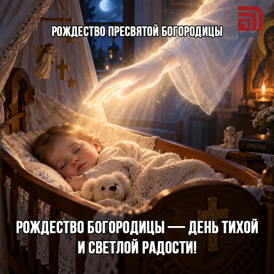 Православная открытка на Рождество Богородицы скачать бесплатно
