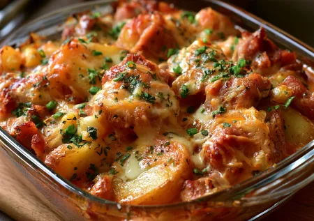 Когда все хотят вкусного и сытного: складываю картошку с мясом слоями и забываю про нее