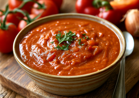 Блендерю помидоры, перец и лук — и вот заготовка для супов за 2 минуты: вкус лета в каждой ложке