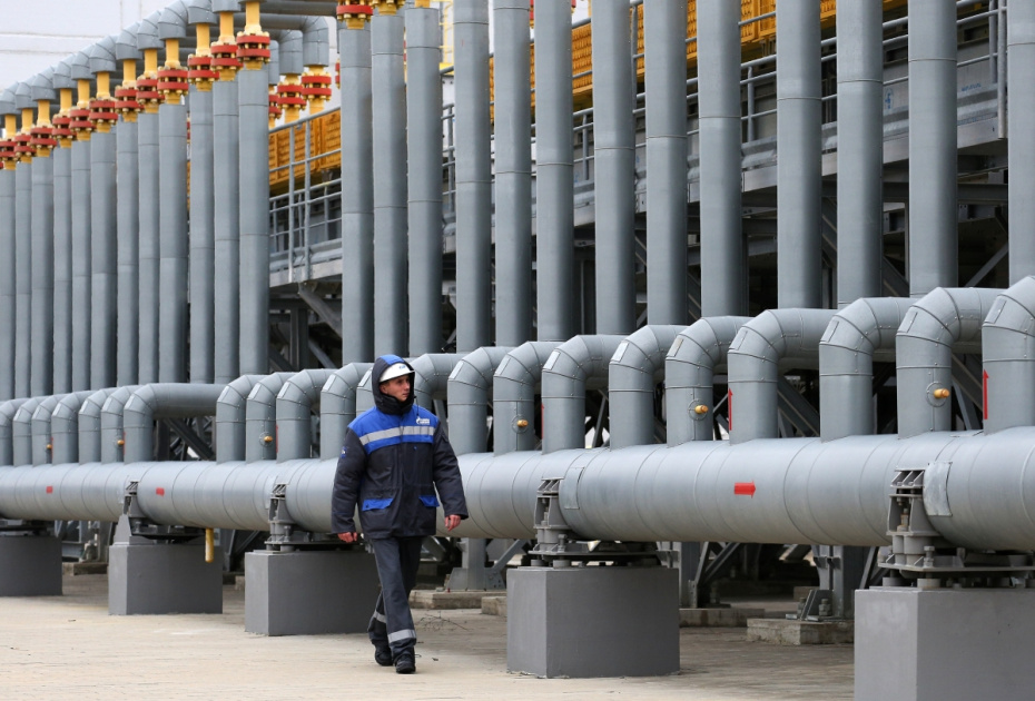 Компрессорная станция «Русская», входящая в систему газопроводов для обеспечения поставок газа для «Турецкого потока»