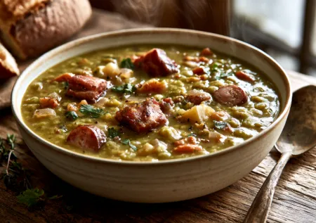 Вот почему домашний гороховый суп получается вкуснее: добавляю копчености, и не жадничаю