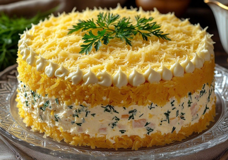 Вместо селедки готовлю курицу под шубой: у гостей рука так и тянется к нему — нежнятина из четырех слоев
