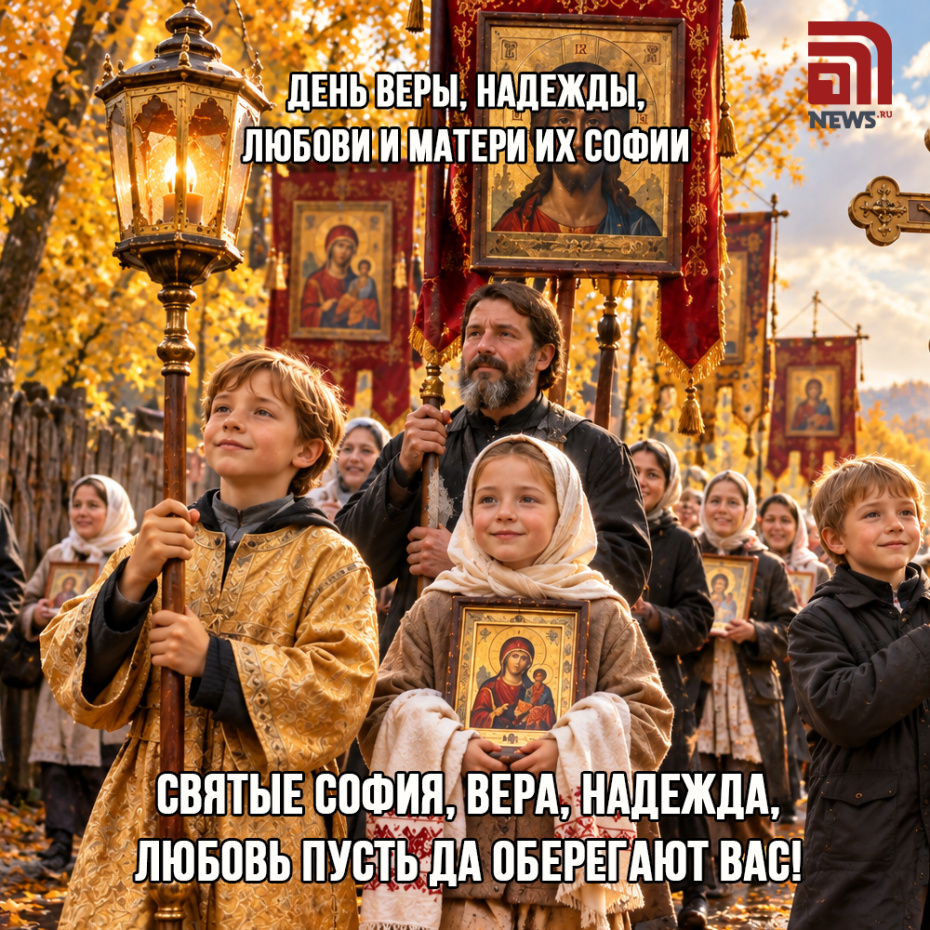 Красивая открытка на День Веры, Надежды, Любови