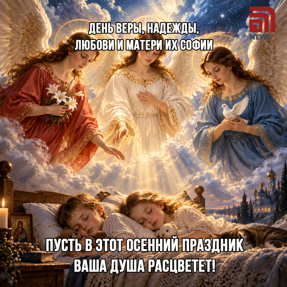 Бесплатная открытка на День Веры, Надежды, Любови скачать