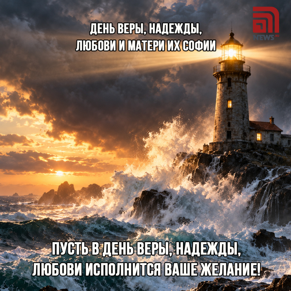 Открытка на День Веры, Надежды, Любови для близких