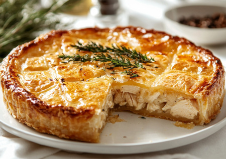 Осенью балую семью ленивым курником: нежная куриная начинка с яйцом и луком и простое тесто