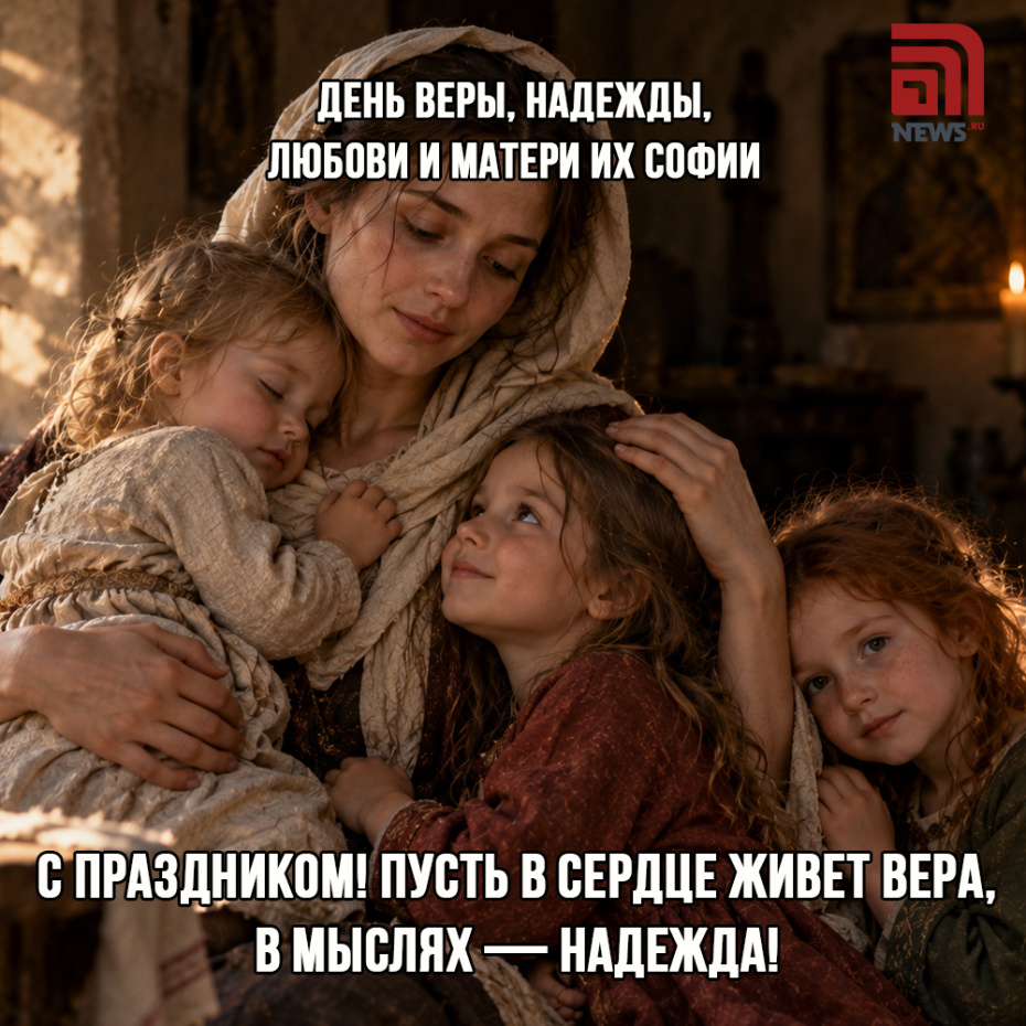 Открытка на День Веры, Надежды, Любви