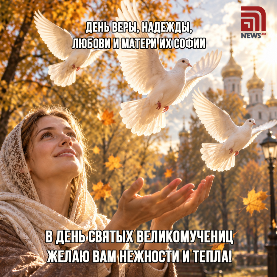Открытка на День Веры, Надежды, Любови для православных