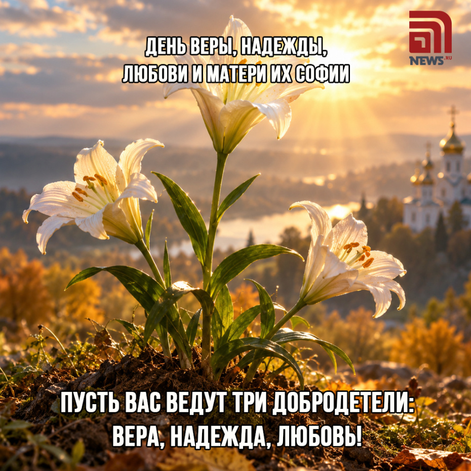Открытка на День Веры, Надежды, Любови для верующих
