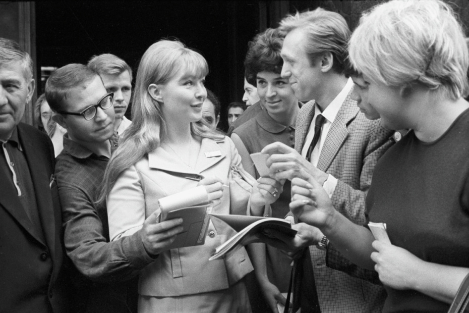 Марина Влади на V Московском международном кинофестивале в 1967 году