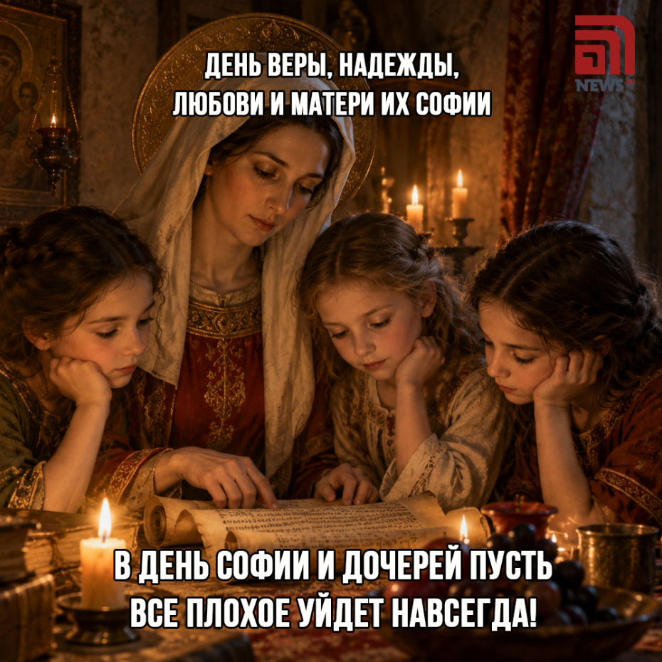 Картинка с пожеланиями на День Веры, Надежды, Любови