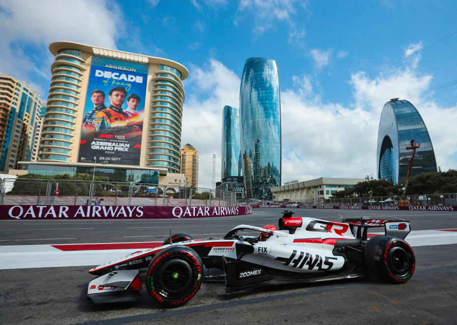 Эстебан Окон, TGR Haas F1 Team VF-26, во время Гран-при Азербайджана «Формулы-1» 2026 года