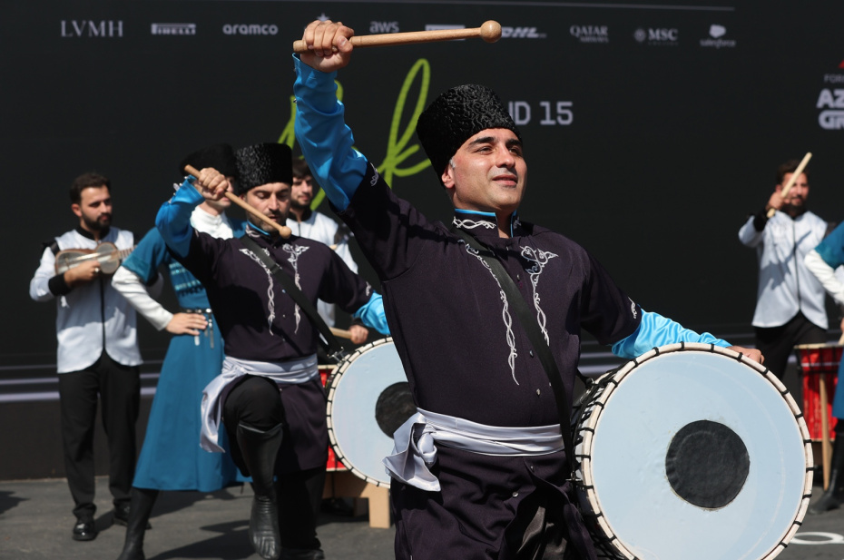 Артисты на чемпионате мира Формулы-1 в Азербайджане