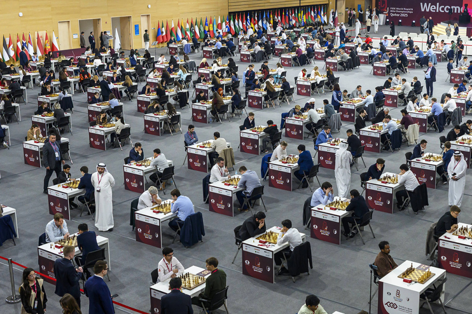 Участники чемпионата мира FIDE по рапиду и блицу в Катаре
