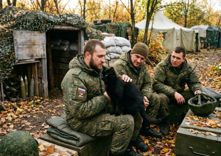 «Начинали ложиться снаряды»: кот помогал бойцам СВО предсказывать обстрелы