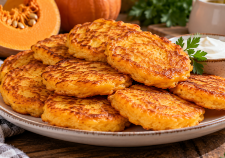 Мешаю тыкву, кефир и яйца: самые осенние оладьи-тыковки — вкуснота за 20 минут