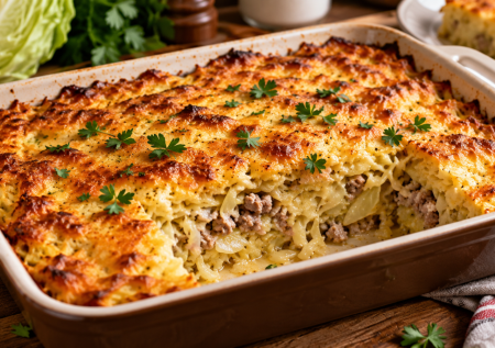 Капусту просто так не тушу: смешиваю с фаршем и в духовку — вкусный ужин без стояния у плиты