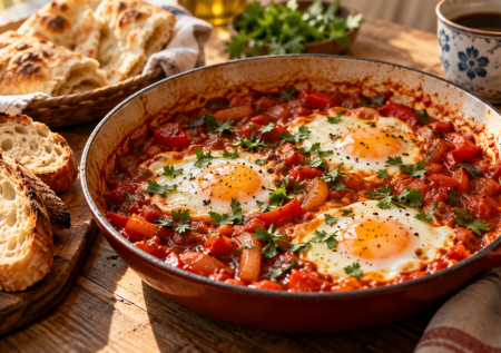 Про этот завтрак забывают, а он простой и вкусный: делаем шакшуку вместо надоевших бутербродов