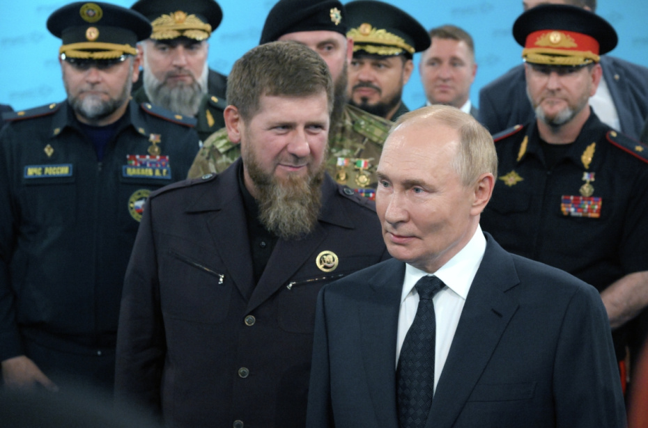 Владимир Путин и Рамзан Кадыров в 2024 году