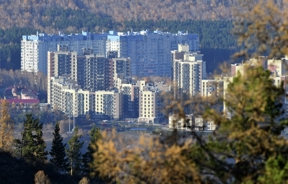 Дома микрорайона Студенческий городок в Красноярске