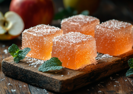 Нарезаю яблочный мармелад кусочками и подаю к чаю: простой десерт без желатина и пектиновых порошков
