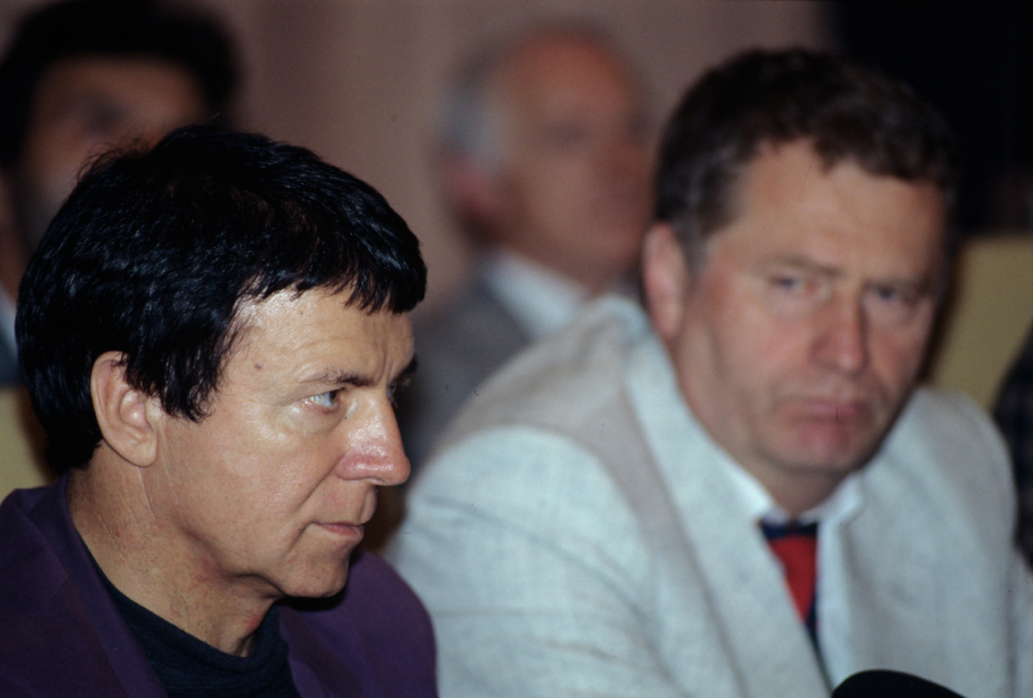 Анатолий Кашпировский  и Владимир Жириновский в 1994 году