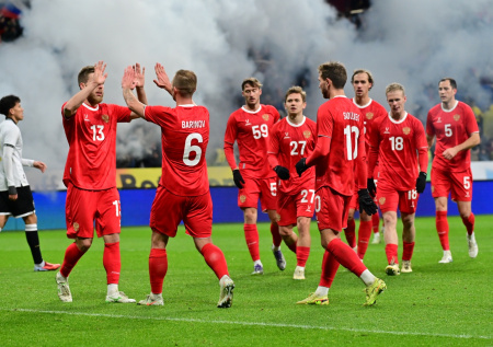 Сборная России забила один гол команде Намибии за первый тайм