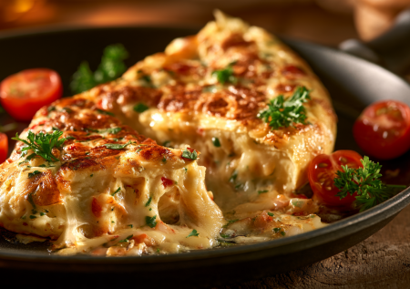 Омлет в золотой шубке — больше, чем просто завтрак: классика Средиземноморья
