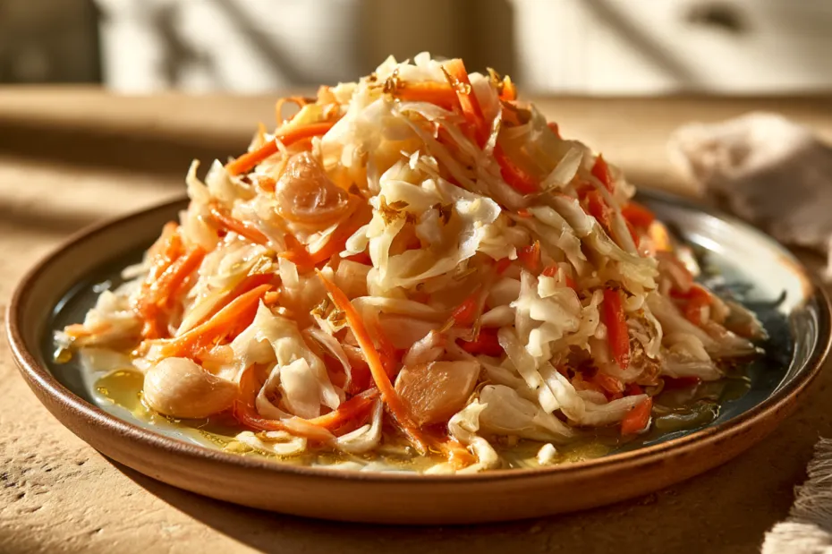 Острый вариант: маринованная капуста с чесноком и кориандром