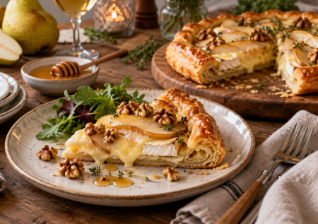 Пачка слоёного теста и пара груш: вкусный пирог за 5 минут сборки — и закуска, и десерт