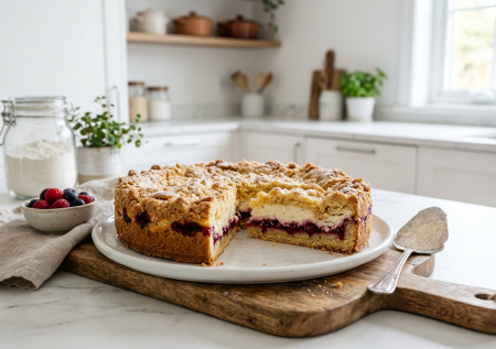 Тот самый пирог с творогом и вареньем — масла не жалеем: вкус прямо из детства
