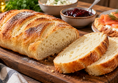 Проще не придумать: батон из творога — некалорийно и вкусно. Подаем и с рыбой, и с вареньем