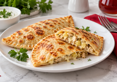 Вкусные чуду с курицей и картошкой: простой рецепт с тестом на кефире