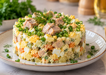 Вкусный салат с печенью трески: готовится просто и понравится всем — вместо «Мимозы» и шпрот