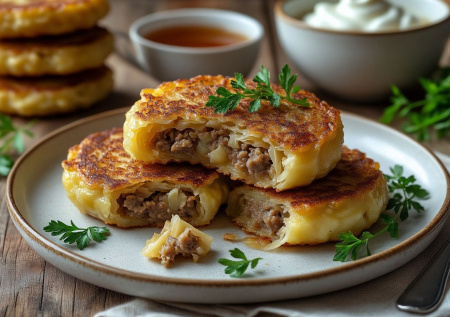 Вместо картошки для драников беру капусту и фарш: сытнее котлет, вкуснее пирожков