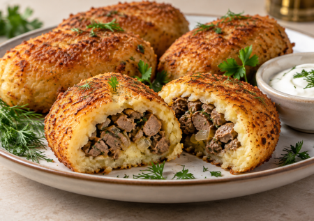 Картофельные зразы с куриной печенью: готовлю из простых продуктов — семья просит их чаще котлет