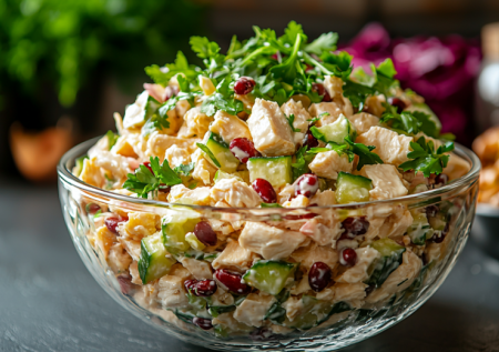 Курица да фасоль — а какая вкуснотень: подаю салат с чесночными сухариками на ужин — семья в восторге
