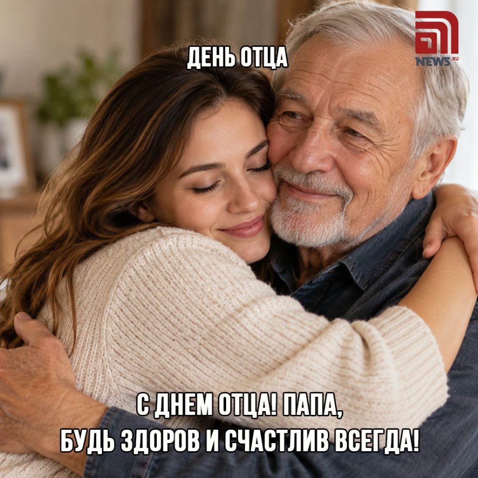 Красивая открытка на День отца 18 октября