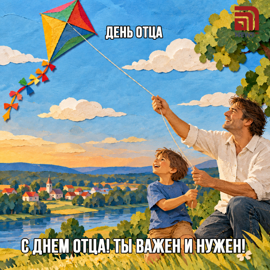 Картинка с пожеланиями на День отца