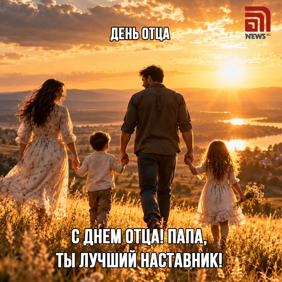 Бесплатная открытка на День отца 18 октября