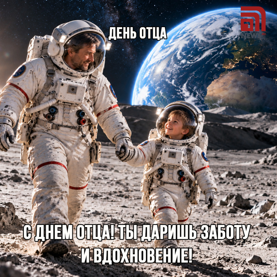 Картинка с пожеланиями на День отца 18 октября