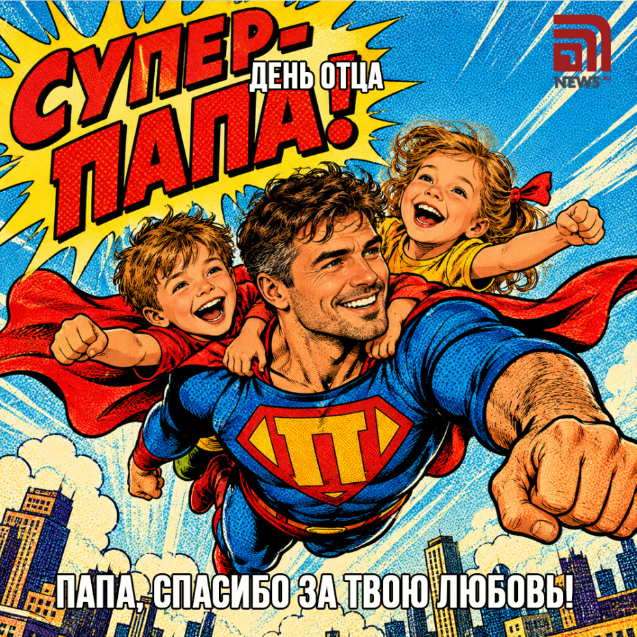 Теплая открытка на День отца 18 октября