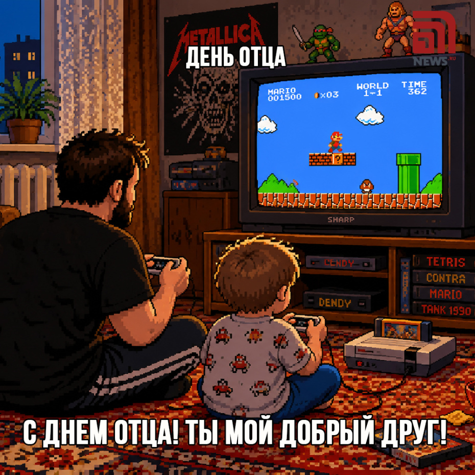 Поздравление с Днем отца в картинках
