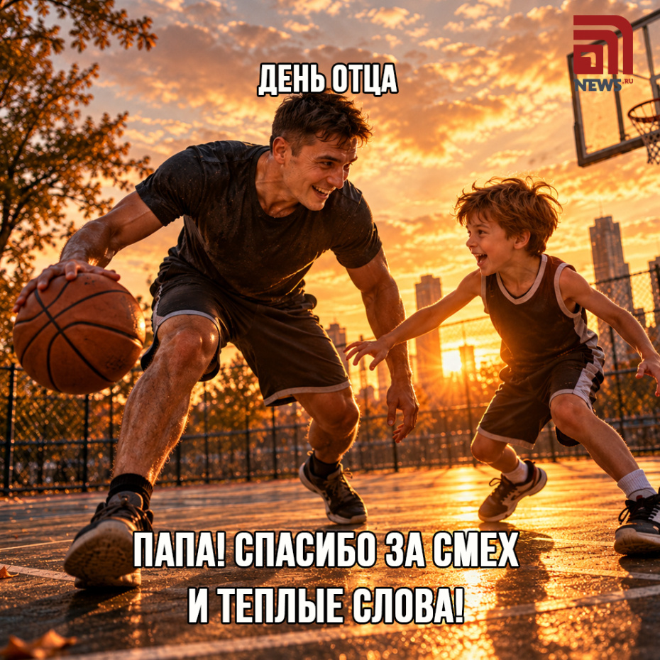 Трогательная открытка на День отца