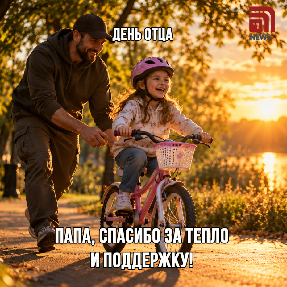Открытка на День отца 18 октября